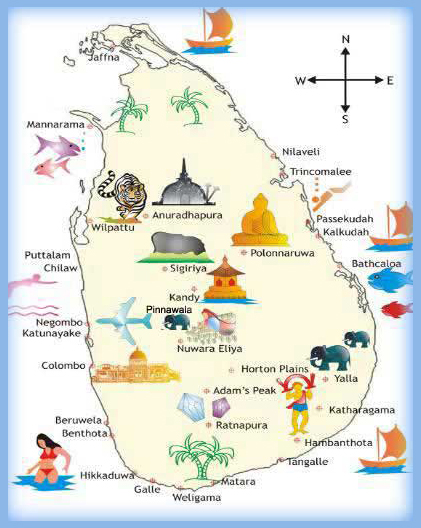 map of sri lanka with provinces. Importantpolitical map
